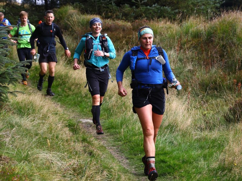 Competitors Running in the Mourne Mountain Marathon 2024